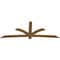 Ekena Millwork Davenport Timber Gable Bracket, Western Red Cedar, 108"W x 40"H x 1 1/2"D x 5 1/2"F, 9/12 Pitch GBW108X40X0206DAV00SWR - alternate 3